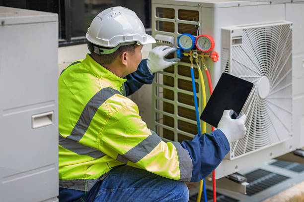 Professional Hvac technician working in Acton, ME